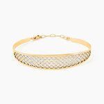 Bracelet Jonc Adonijah Or Bicolore - Bracelets joncs Femme | Marc Orian