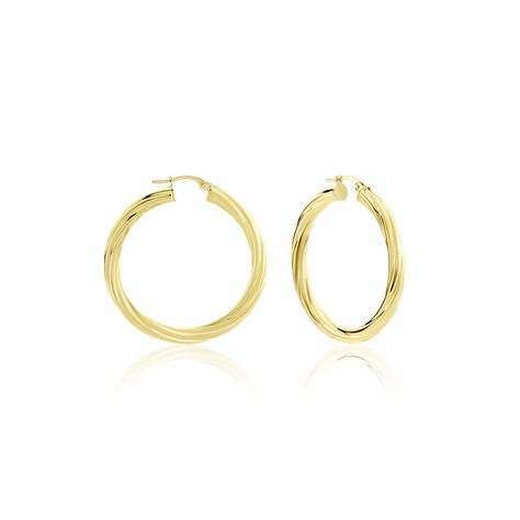 Créoles Or Jaune Torsadé - Créoles Femme | Marc Orian