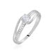 Bague Armelle Or Blanc Oxyde De Zirconium - Solitaires Femme | Marc Orian