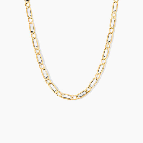 Collier Danae Plaquette Or Bicolore - Chaines Homme | Marc Orian