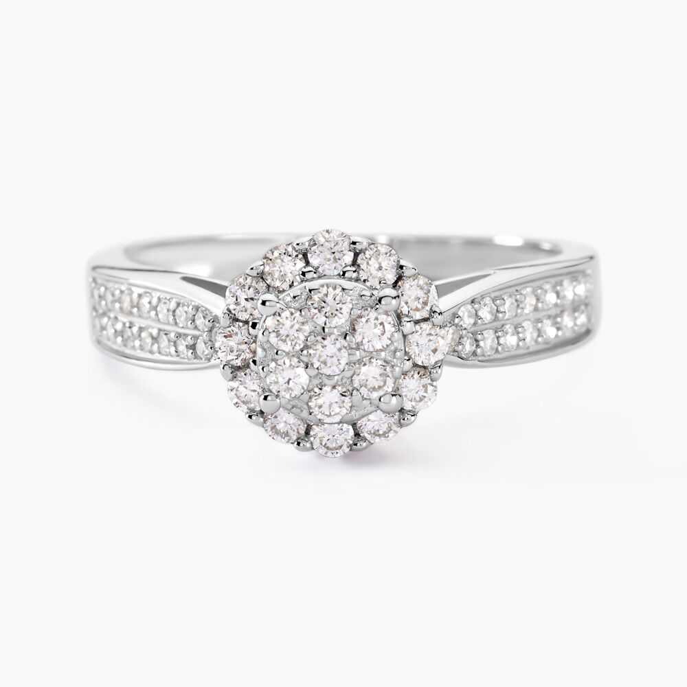 Bague Chou Or Blanc Diamant - Parures de mariage Femme | Marc Orian