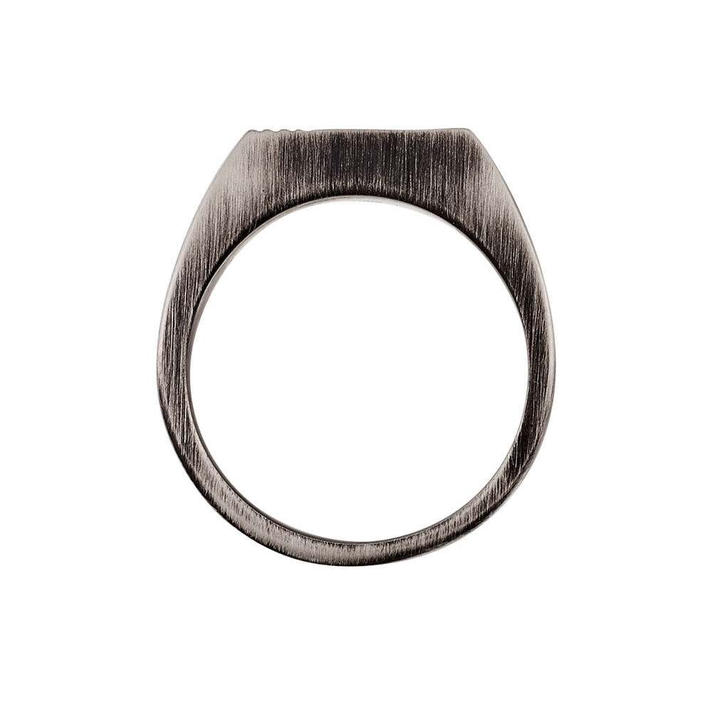 Chevalière Aidee Acier Gris - Bijoux fantaisie Homme | Marc Orian