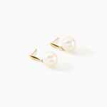 Boucles D'oreilles Pendantes Sibylle Or Jaune Perle De Culture - Boucles d'oreilles mariage Femme | Marc Orian