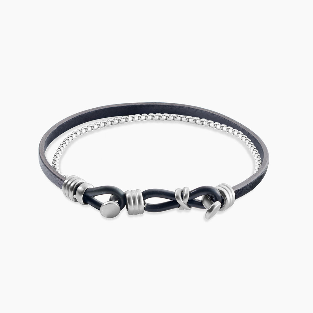 Bracelet Jourdan Arpad Acier Argenté - Bijoux Homme | Marc Orian