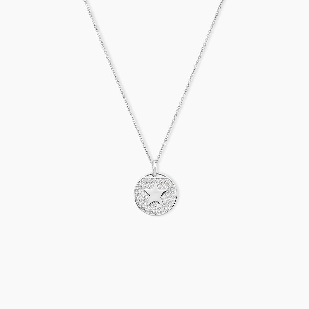 Collier Souria Argent Blanc Oxyde De Zirconium - Colliers avec pierres Femme | Marc Orian