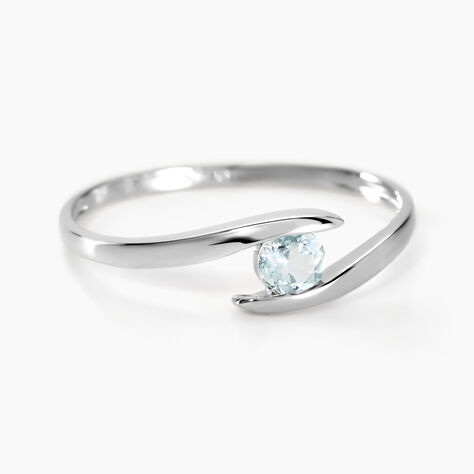 Bague Tiphaine Or Blanc Topaze - Bagues pierres fines Femme | Marc Orian