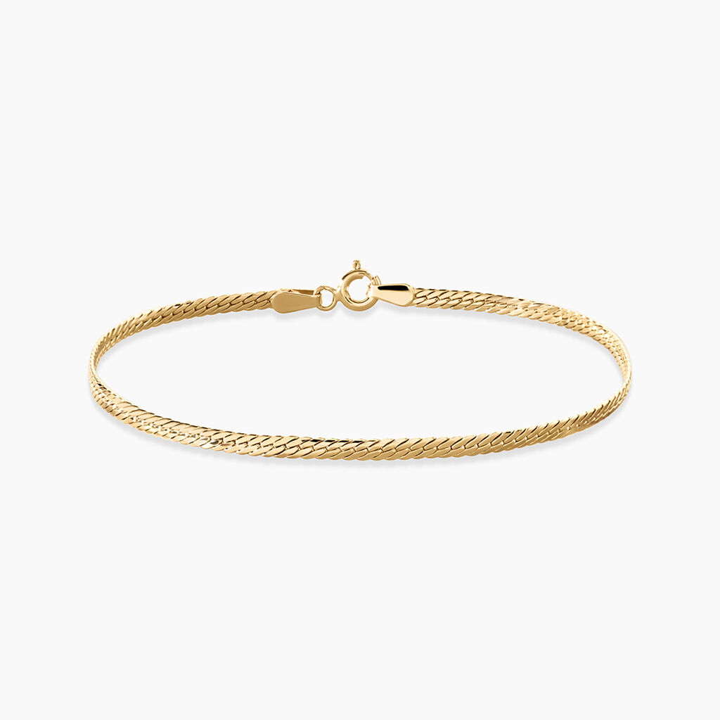 Bracelet Izel Argent Dor&eacute; A L'Or 750/1000 - Bracelets cha&icirc;nes Femme | Marc Orian