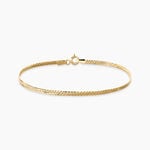 Bracelet Izel Argent Dor&eacute; A L'Or 750/1000 - Bracelets cha&icirc;nes Femme | Marc Orian