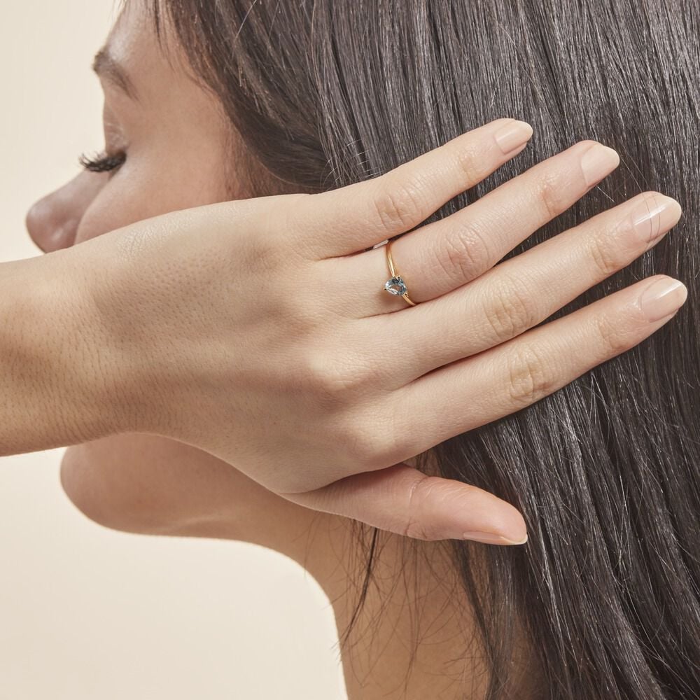 Bague Miyah Or Jaune Topaze - Bagues pierres fines Femme | Marc Orian