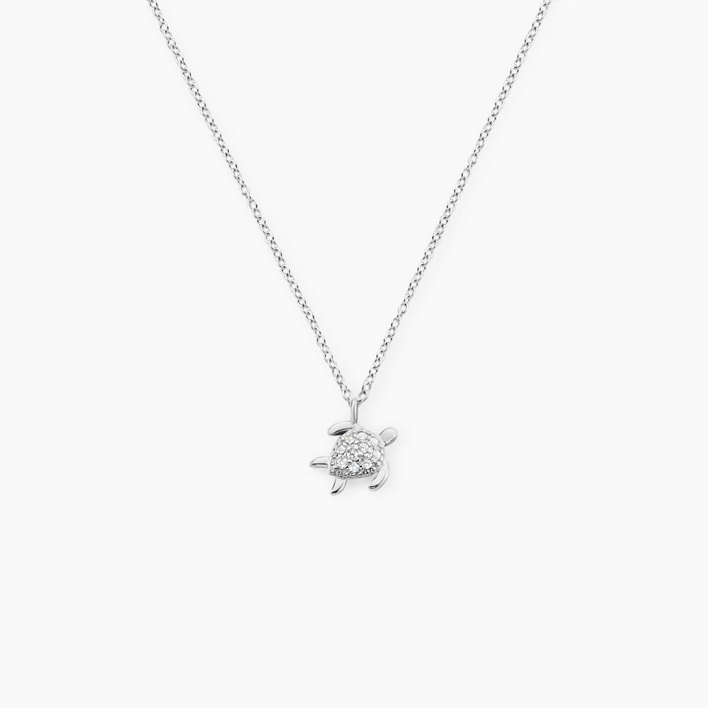 Collier Desert Argent Blanc Oxyde De Zirconium - Colliers avec pierres Femme | Marc Orian