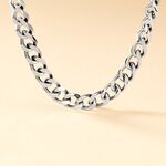 Collier Daniel Acier Blanc - Colliers fantaisie Homme | Marc Orian