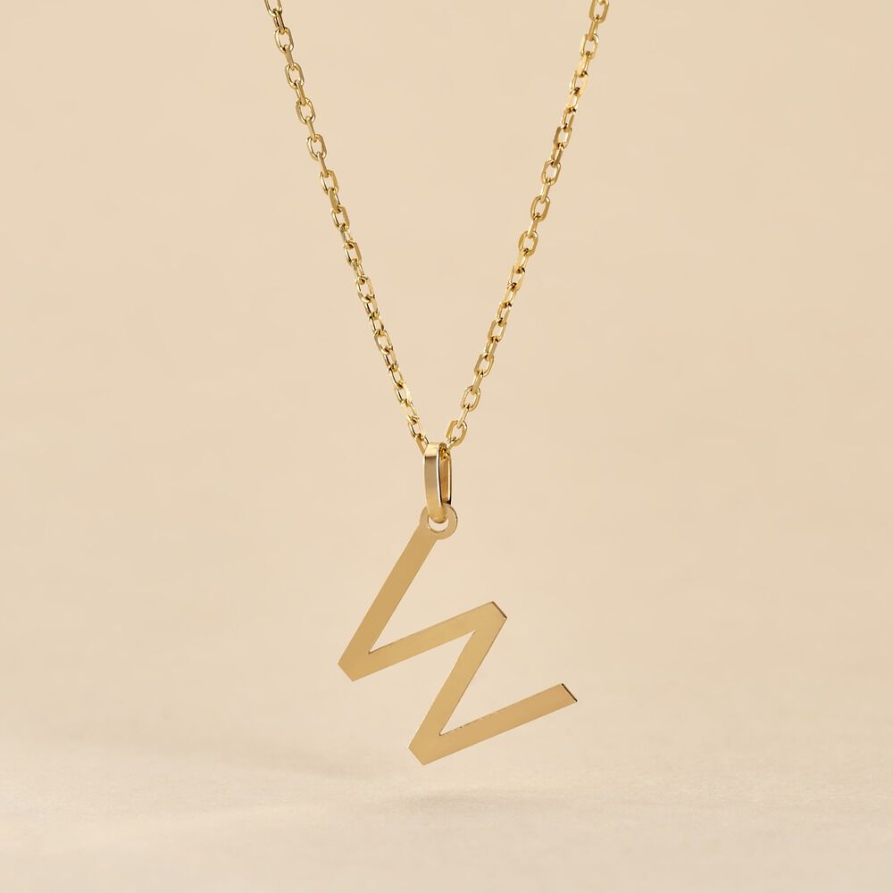 Pendentif Ionia Lettre Or Jaune - Pendentifs Famille | Marc Orian