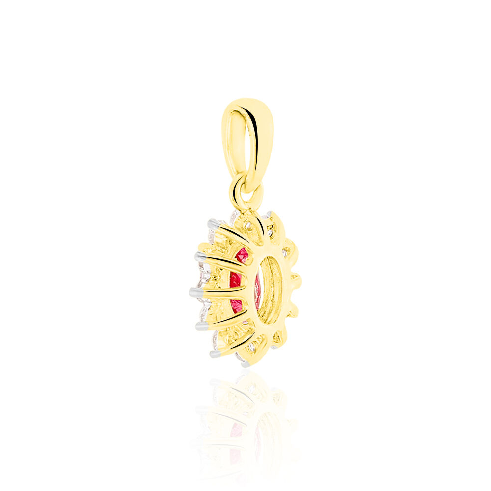 Pendentif Or Jaune Rubis Diamants - Pendentifs Femme | Marc Orian