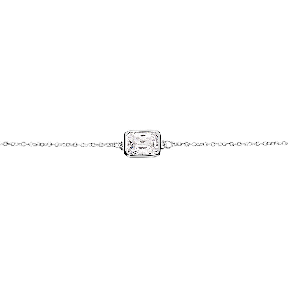 Bracelet Paulienne Argent Blanc Oxyde De Zirconium - Bracelets chaînes Femme | Marc Orian