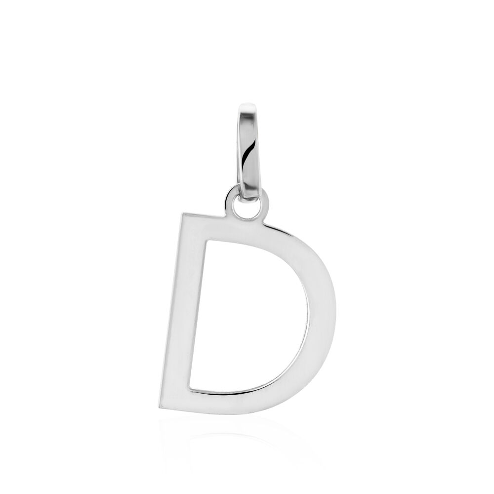 Pendentif Ionia Lettre Or Blanc - Pendentifs Famille | Marc Orian