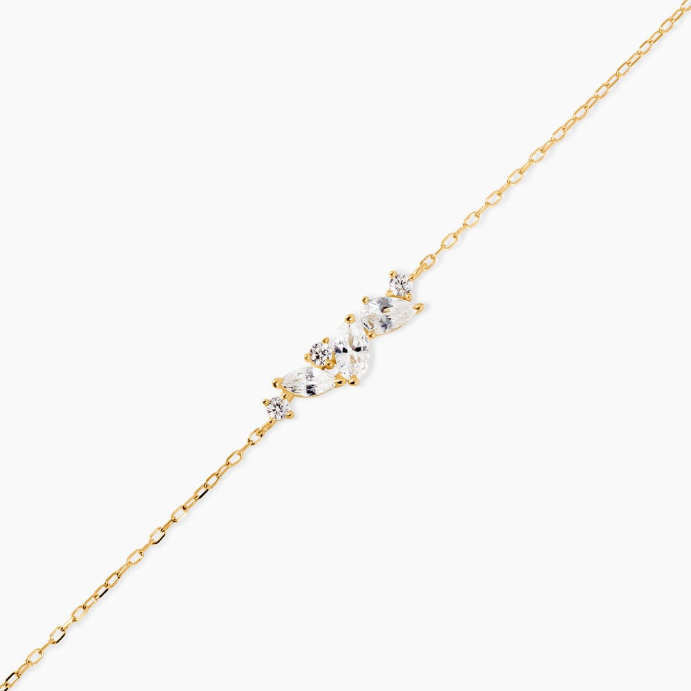 Bracelet Astrea Or Jaune Oxyde De Zirconium - Bracelets cha&icirc;nes Femme | Marc Orian