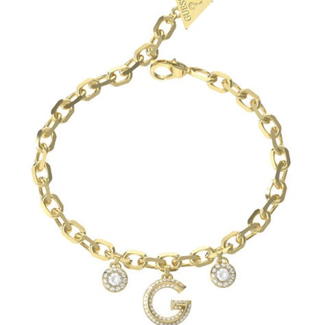 Bracelet Guess G Crystal Acier Jaune Oxyde De Zirconium - Bracelets cha&icirc;nes Femme | Marc Orian