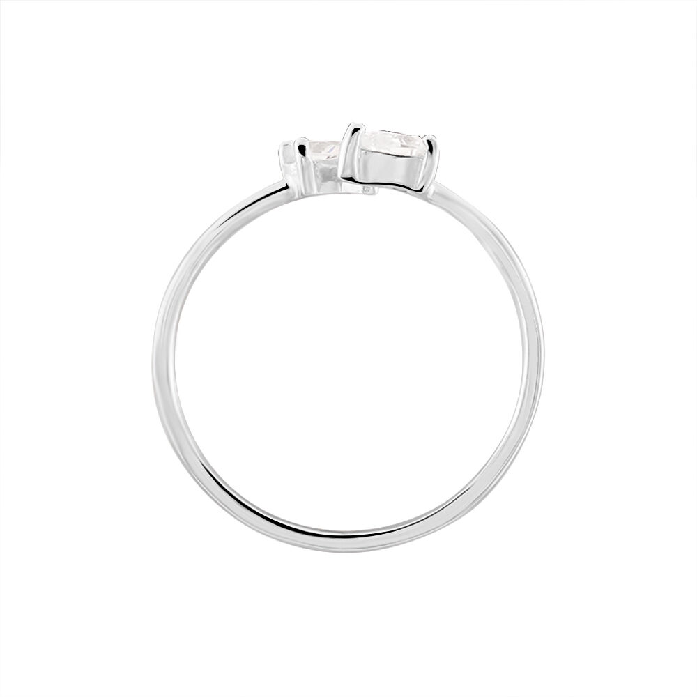 Bague Cinzia Argent Blanc Oxyde De Zirconium - Bijoux fantaisie Femme | Marc Orian