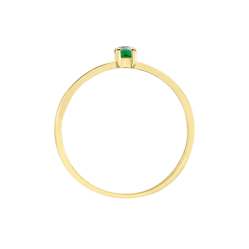 Bague Emeald Is The New Black Or Jaune Emeraude Diamant - Bagues vintage Femme | Marc Orian