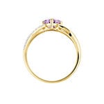 Bague Bertille Or Jaune Amethyste Et Oxyde De Zirconium - Bagues pierres fines Femme | Marc Orian