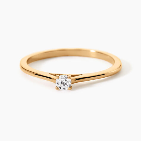 Bague Brynne Plaqu&eacute; Or Jaune Oxyde De Zirconium - Bijoux fantaisie Femme | Marc Orian
