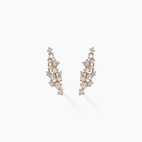 Bijoux D'oreilles Doline Plaqu&eacute; Or Dor&eacute; Oxyde De Zirconium - Piercings d'oreilles Femme | Marc Orian