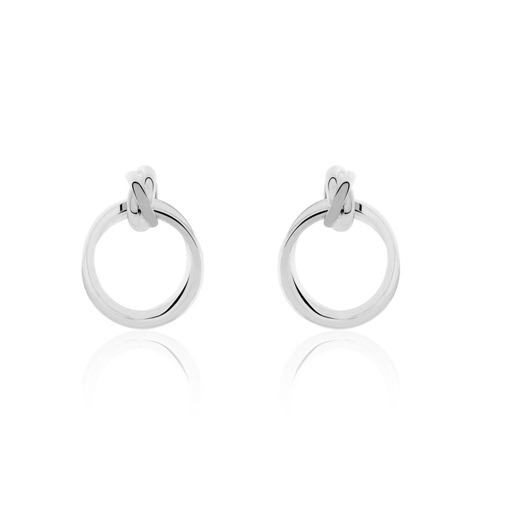 Boucles D'oreilles Pendantes Acier Blanc Allobrox - Pendantes Femme | Marc Orian