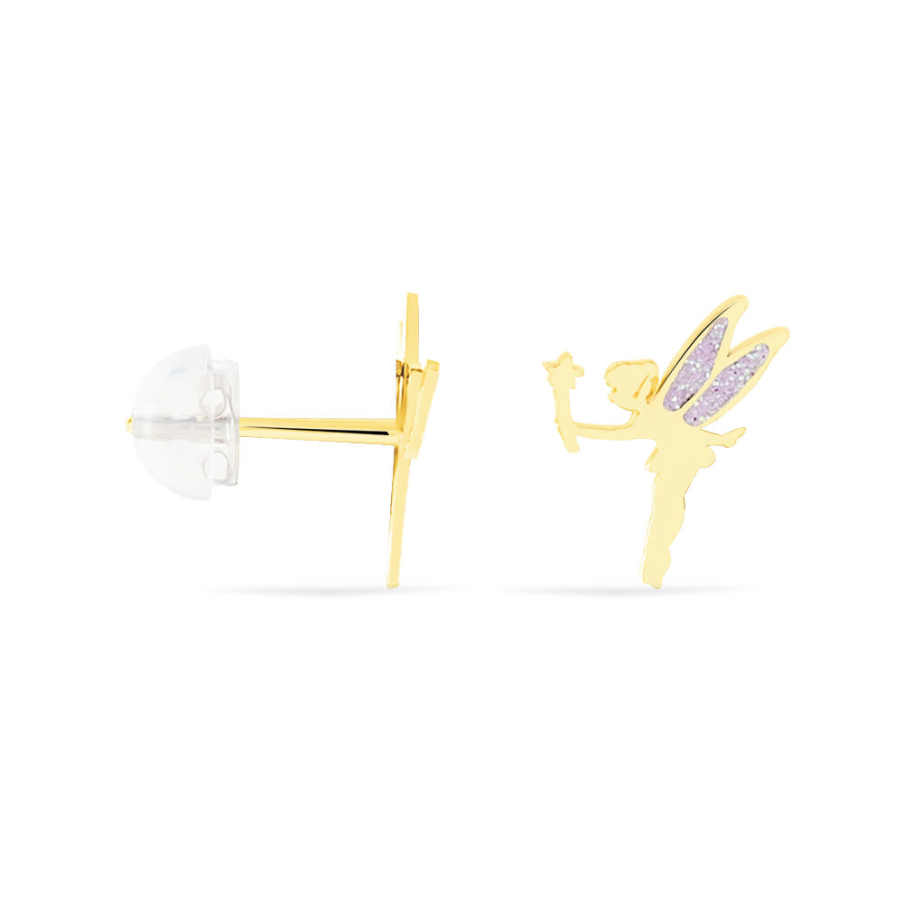 Boucles D'oreilles Puces Phillie Or Jaune - Puces Enfant | Marc Orian