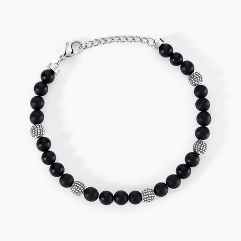 Bracelet Boules Acier Gris Laloun - Bracelets cha&icirc;nes Homme | Marc Orian
