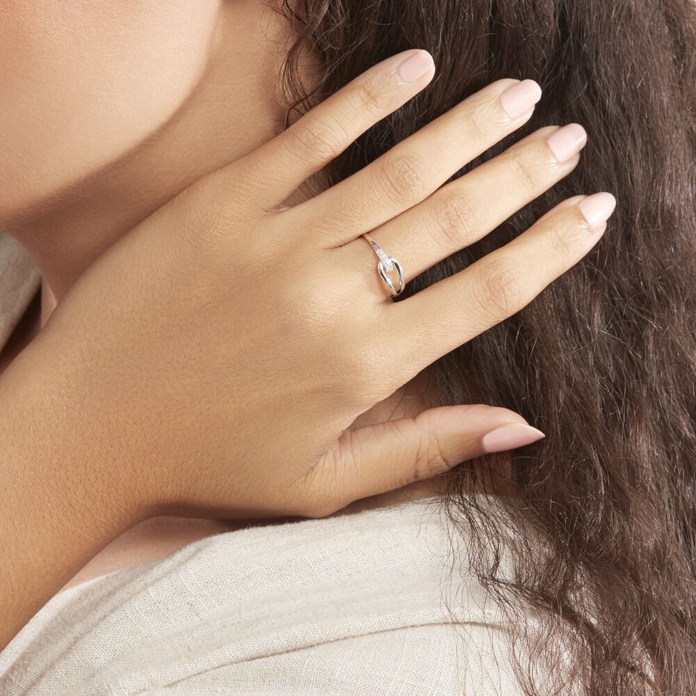 Bague Cyranna Or Blanc Diamant - Bagues pierres précieuses Femme | Marc Orian
