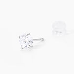 Boucles D'oreilles Puces Or Blanc Katherina Oxyde De Zirconium - Puces Femme | Marc Orian