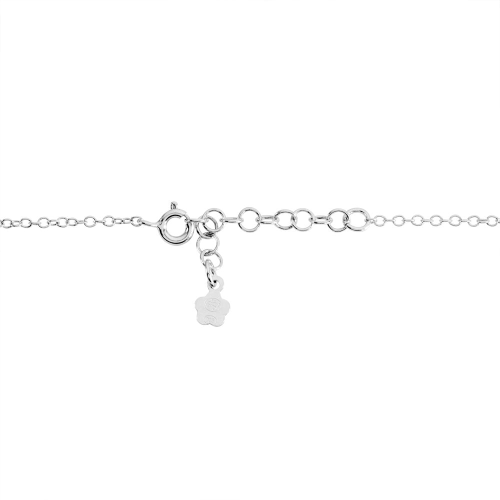 Bracelet Flavia Argent Blanc - Bracelets chaînes Femme | Marc Orian
