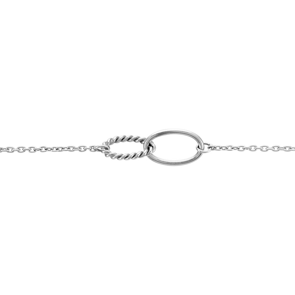 Bracelet Cherise Argent Blanc - Bracelets Anneaux Entrelaces Femme | Marc Orian