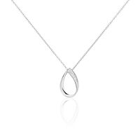 Collier Maritie Argent Blanc Oxyde De Zirconium