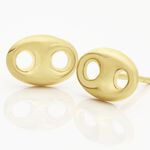 Boucles D'oreilles Puces Cara Grain De Cafe Or Jaune - Puces Femme | Marc Orian