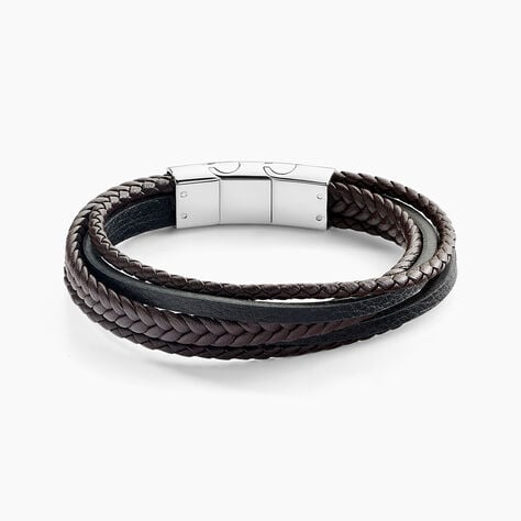 Bracelet Jourdan Byron Acier Blanc - Bracelets cuir Homme | Marc Orian