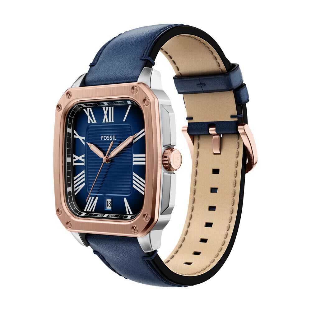 Montre Fossil Crosby Bleu - Montres étanches Homme | Marc Orian