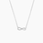 Collier Veda Argent Blanc Oxyde De Zirconium - Colliers avec pierres Femme | Marc Orian