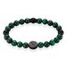 Bracelet Jourdan Acier Noir Malachite - Bracelets chaînes Homme | Marc Orian