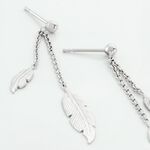Boucles D'oreilles Pendantes Argent Blanc Irene - Pendantes Femme | Marc Orian