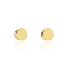 Boucles D'oreilles Puces Jourdan Eas Acier Doré - Clous d'oreilles Homme | Marc Orian