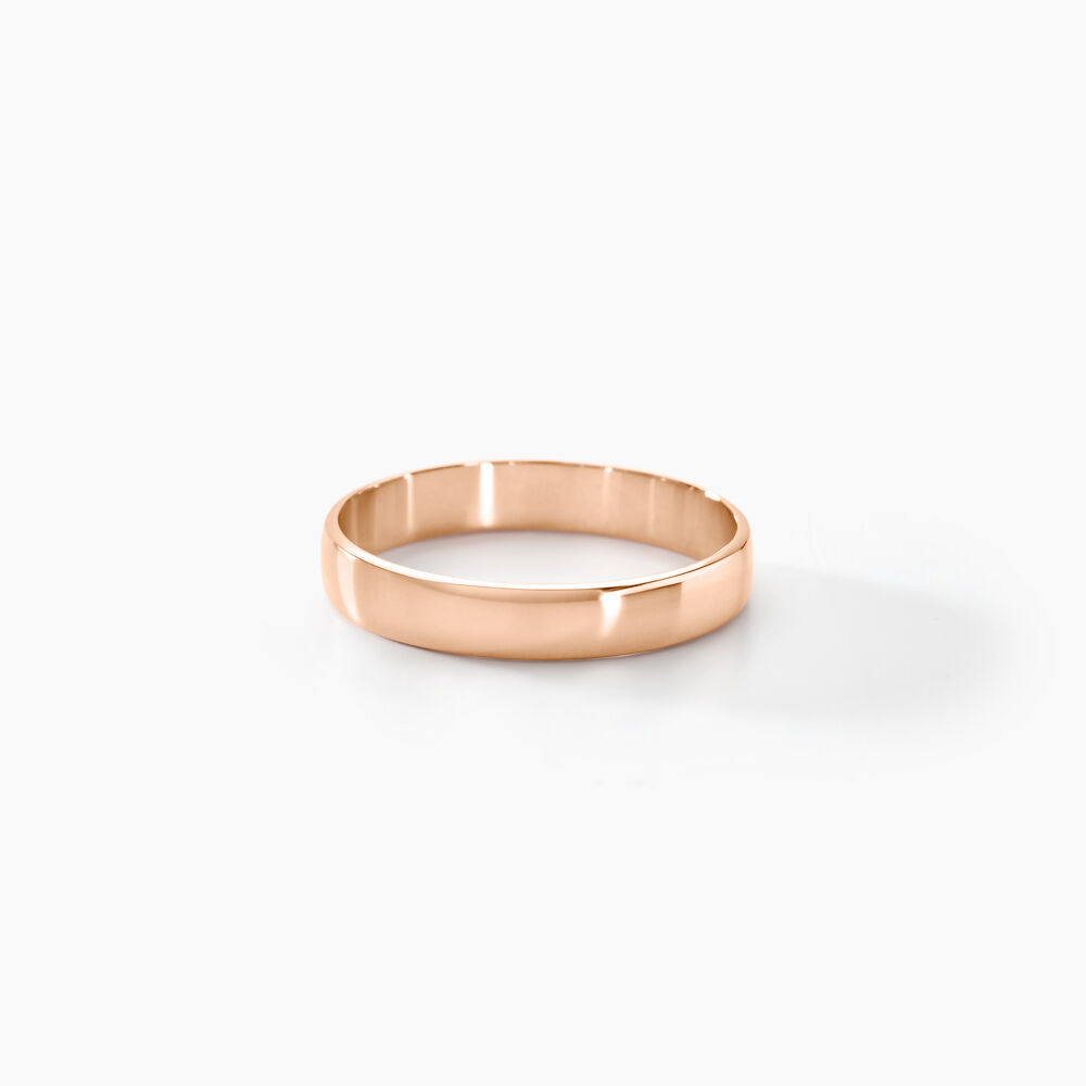 Alliance Julie Ruban Plat Or Rose - Alliances duo Famille | Marc Orian