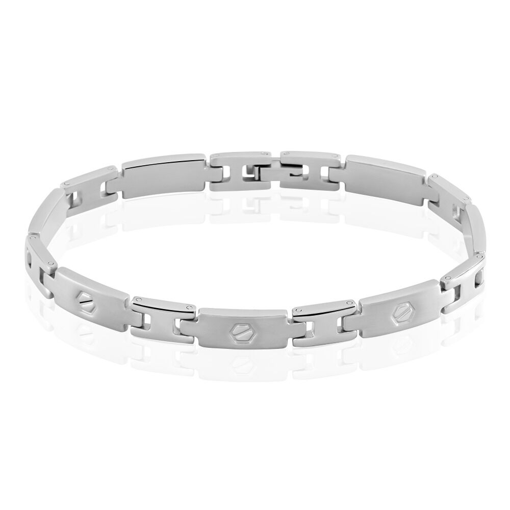 Bracelet Joe Acier Blanc - Bracelets chaînes Homme | Marc Orian