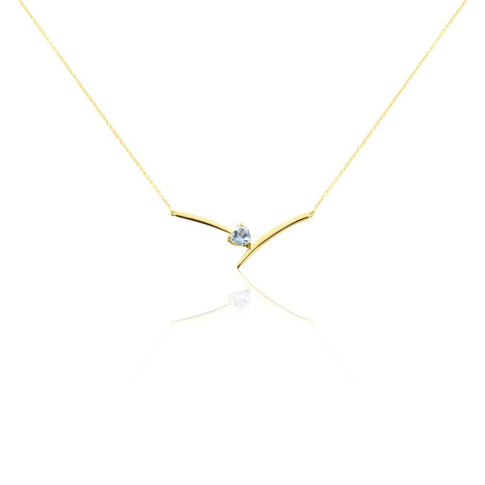 Collier Renaldine Or Jaune Topaze - Colliers avec pierres Femme | Marc Orian