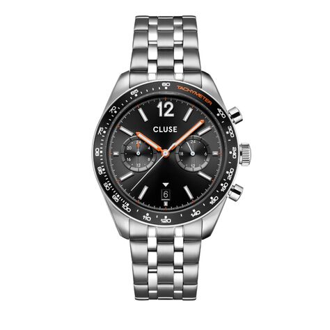 Montre Cluse Aravis Dual Timer Noir - Nouveautés Homme | Marc Orian