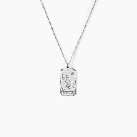 Collier Arcane Argent Blanc - Colliers Homme | Marc Orian