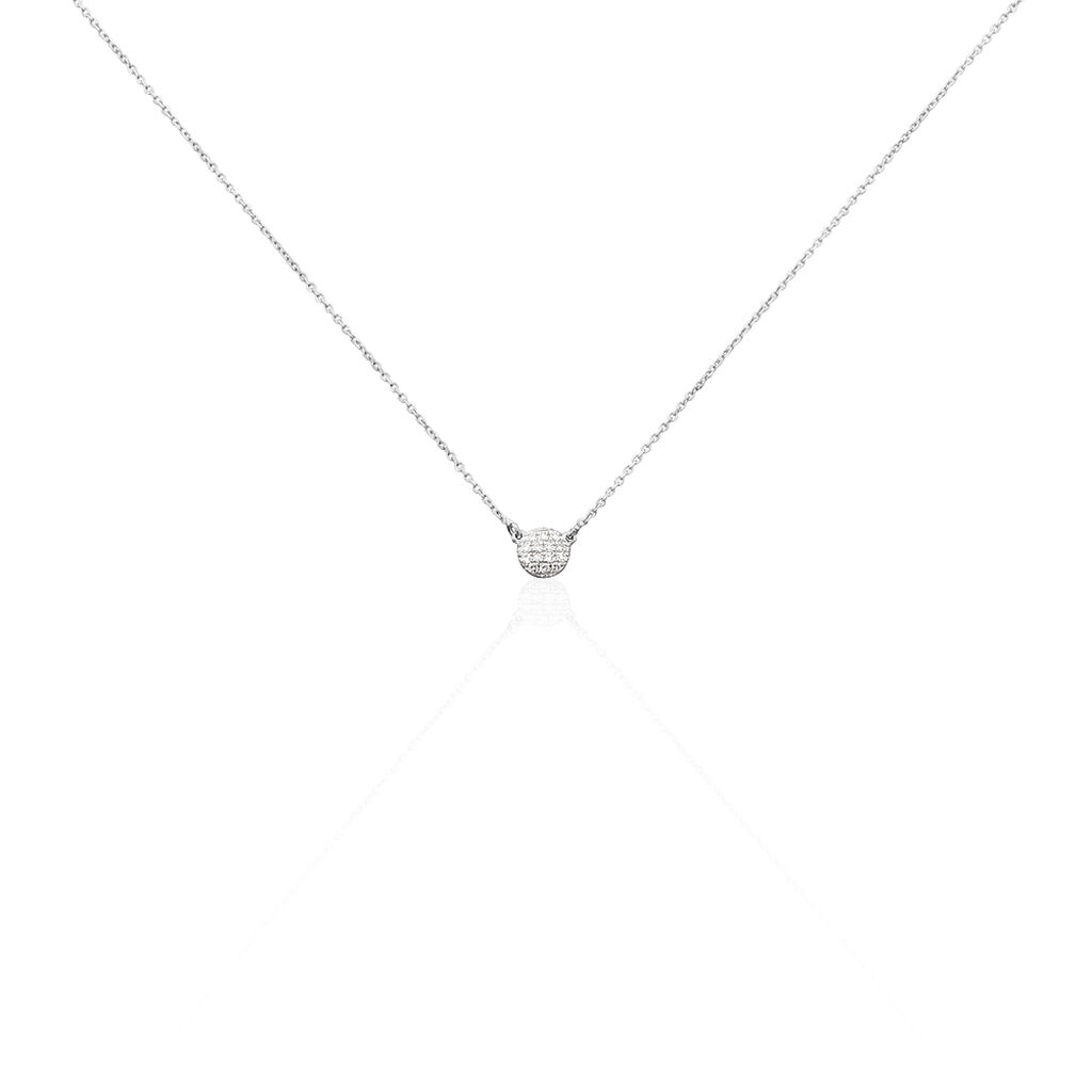 Collier Teani Or Blanc Diamant - Colliers avec pierres Femme | Marc Orian