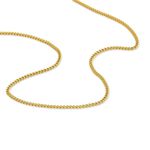 Cha&icirc;ne Ixia Maille Gourmette Diamantee Or Jaune - Chaines Famille | Marc Orian
