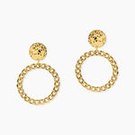 Boucles D'oreilles Pendantes Faro Acier Jaune - Pendantes Femme | Marc Orian