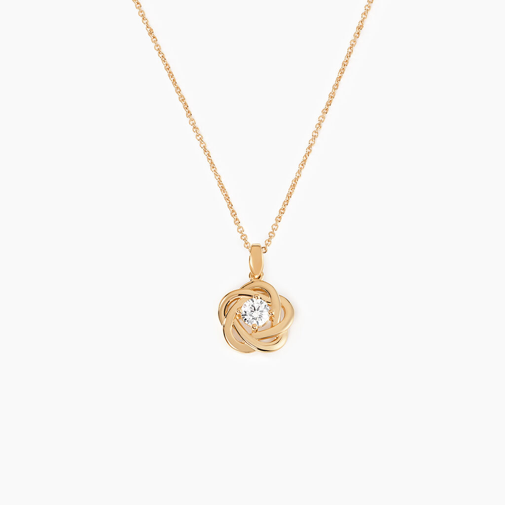 Collier Djanaelle Plaqu&eacute; Or Jaune Oxyde De Zirconium - Colliers avec pierres Femme | Marc Orian